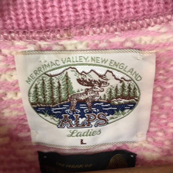 VINTAGE 100% Pure Wool Fair Isle Cardigan Sweater - Picture 2 of 10